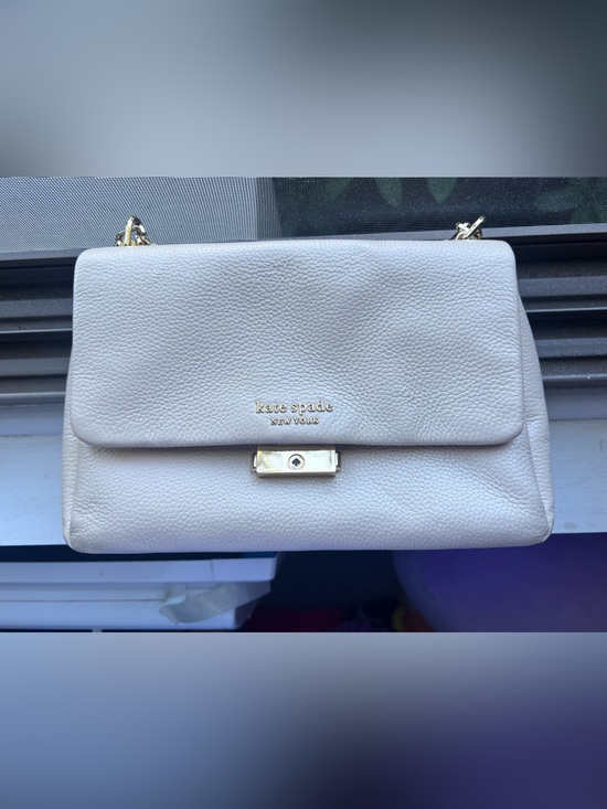 kate spade Handbags - kate spade Cream Pebbled Leather Crossbody Bag with Gold Hardware